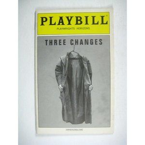Three Changes Playbill August 2008 Dylan McDermott Nikki Silver Maura Tierney